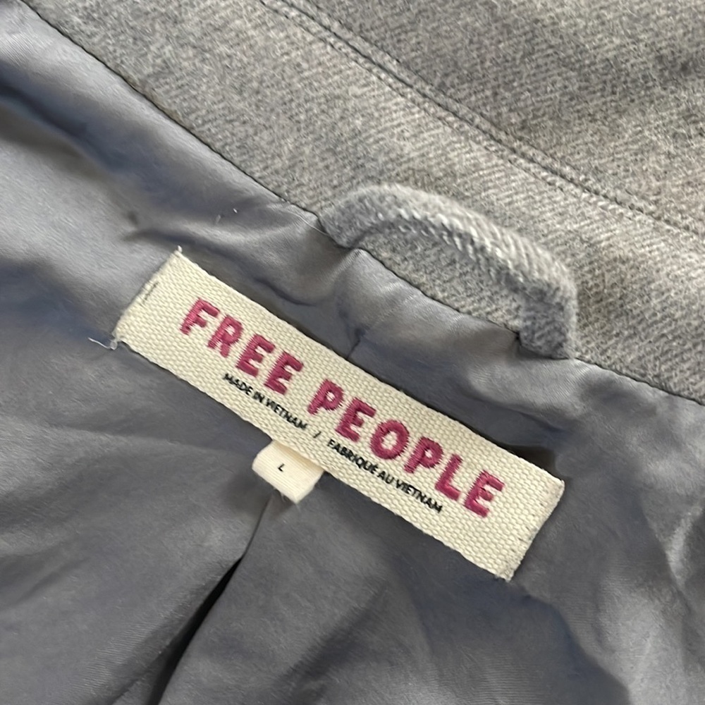 FREE PEOPLE Mari Solid Oversized Blazer Large - Picture 6 of 13